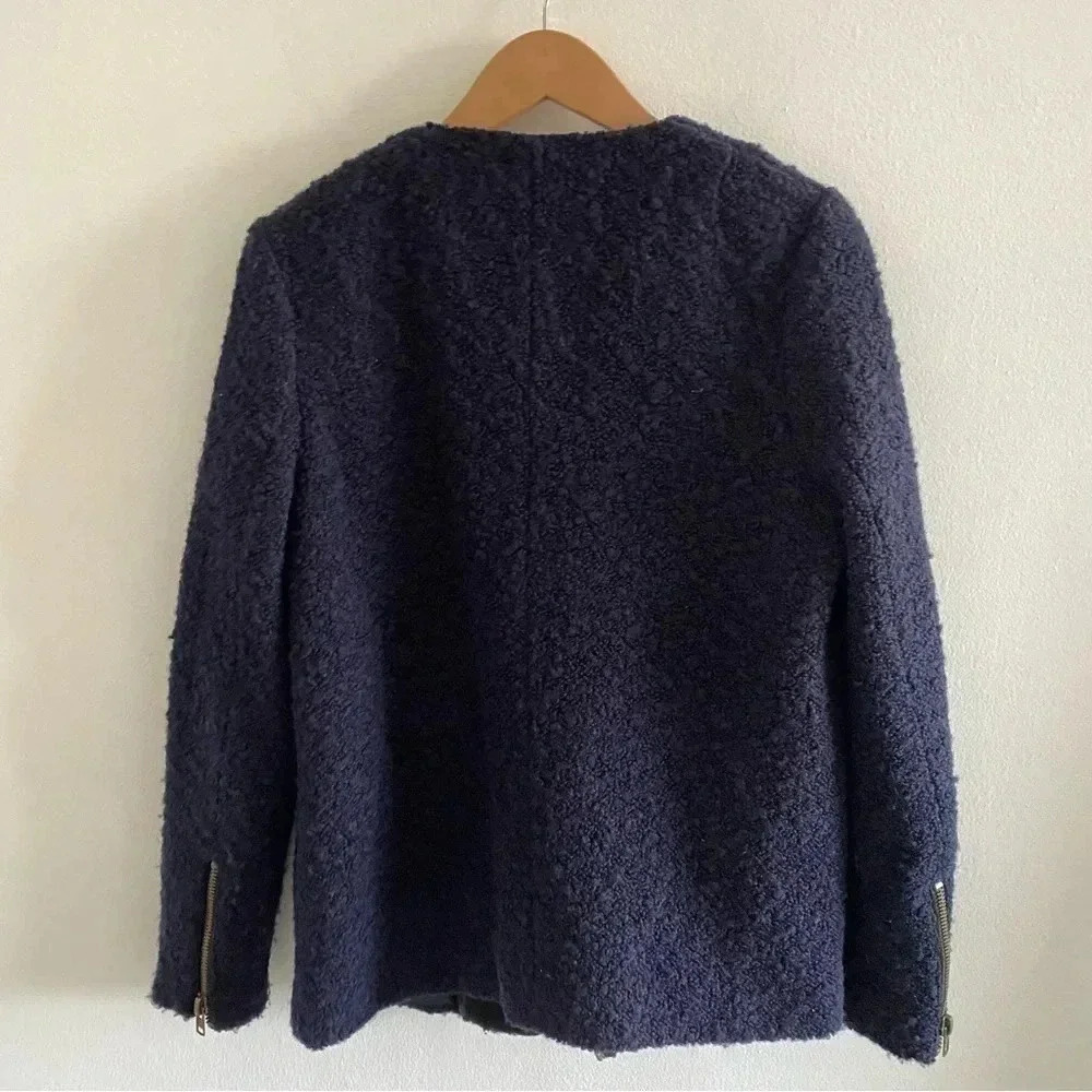 FOREVER 21‎ Zipper Boucle Moto Military structured Jacket coat - Picture 5 of 7